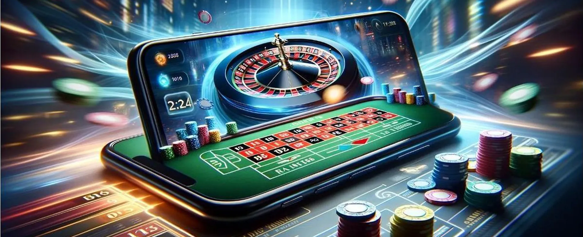 bingoplus Live Casino Dealer overseeing a game of Roulette with golden chips